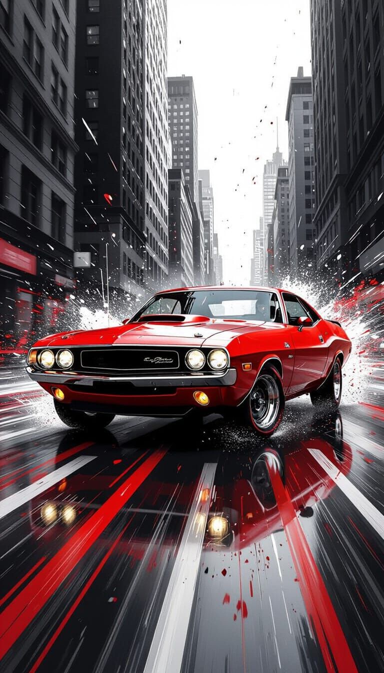 Classic muscle cars : Dodge Challenger