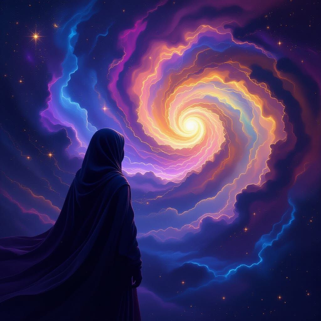 Cosmic Being Realizes Boundless Nature in Ethereal Void