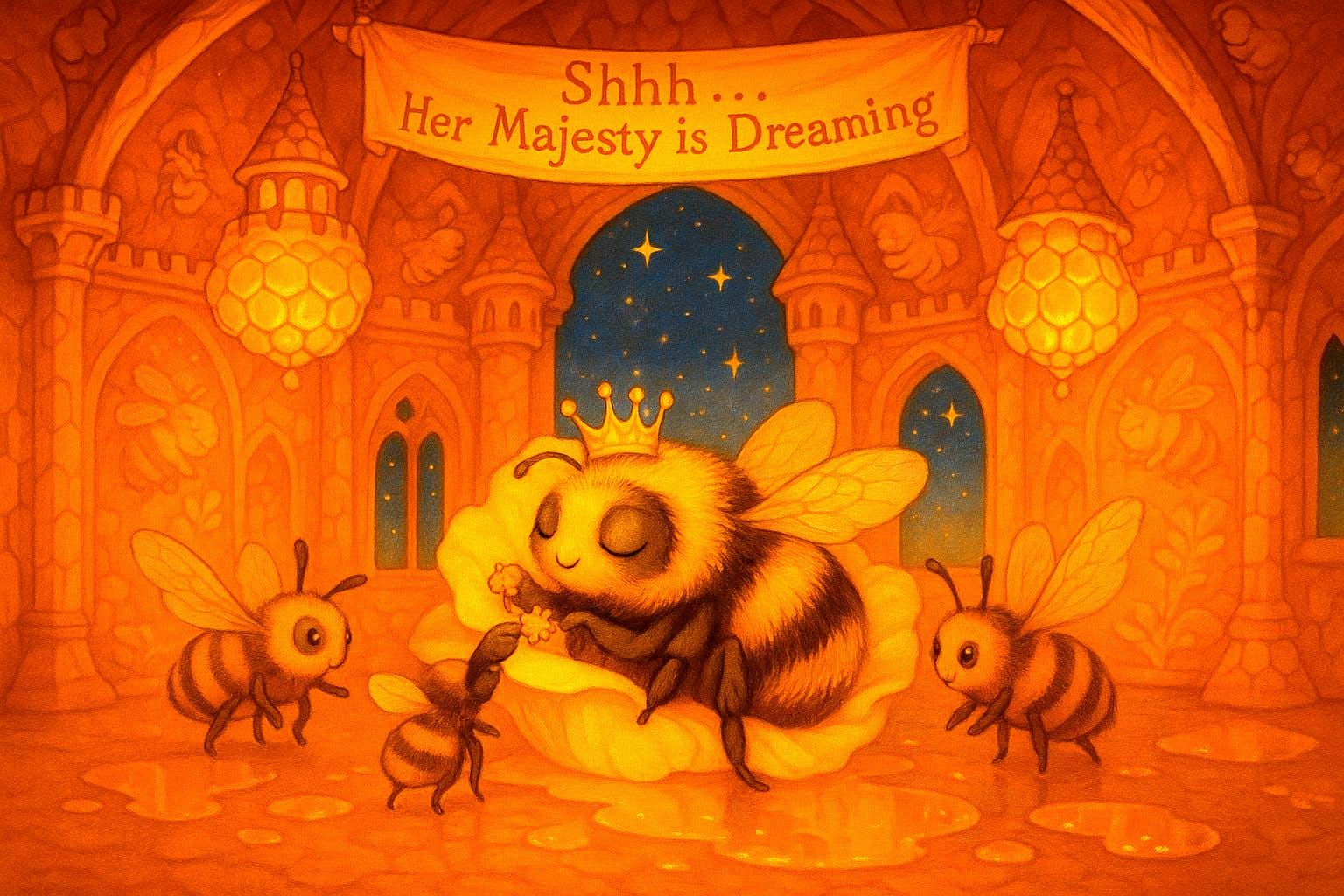 Regal Bumblebee Queen's Dream in Golden Hive