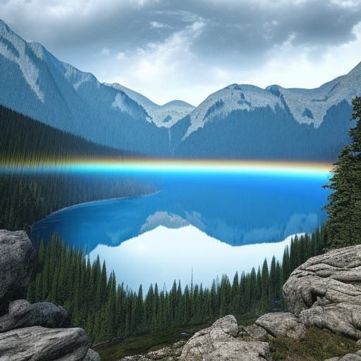 Kanas Lake: A Stunning Digital Matte Painting