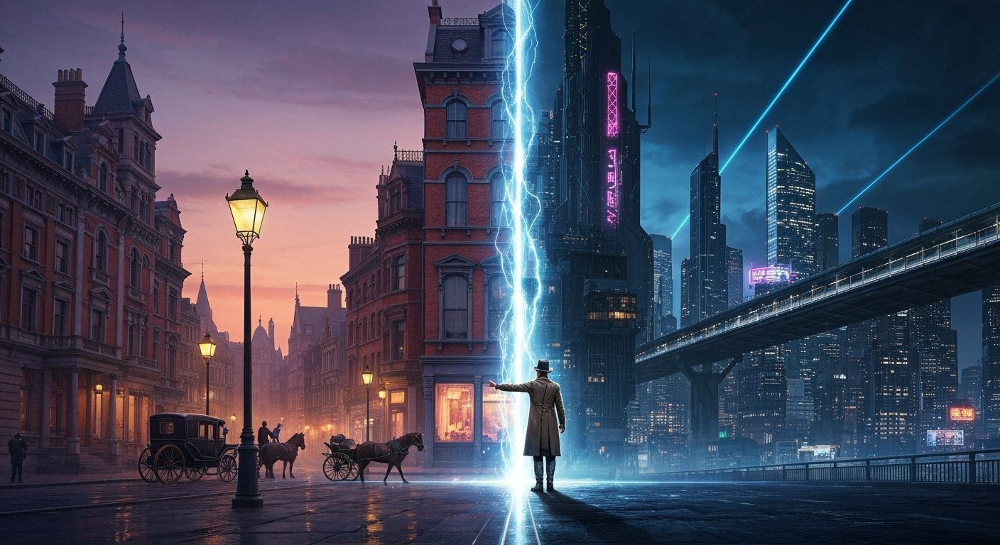 Victorian Meets Future: A Hyperrealistic Concept Art Portal