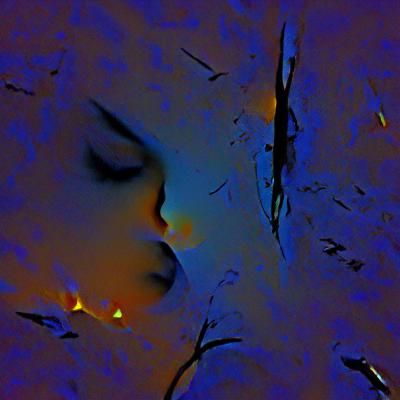 Abstract Swirling Vortex of Color