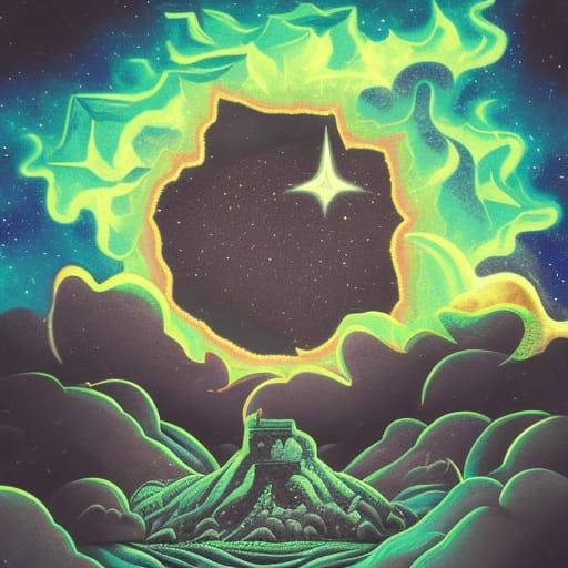 Ominous Phantasmagoria Still Life in Mixed Media