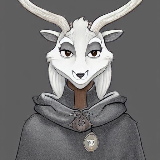 Anthropomorphic Deer Portrait in Zootopia Style