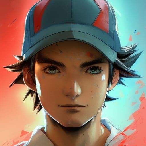 Hyperdetailed Portrait of Ash Ketchum