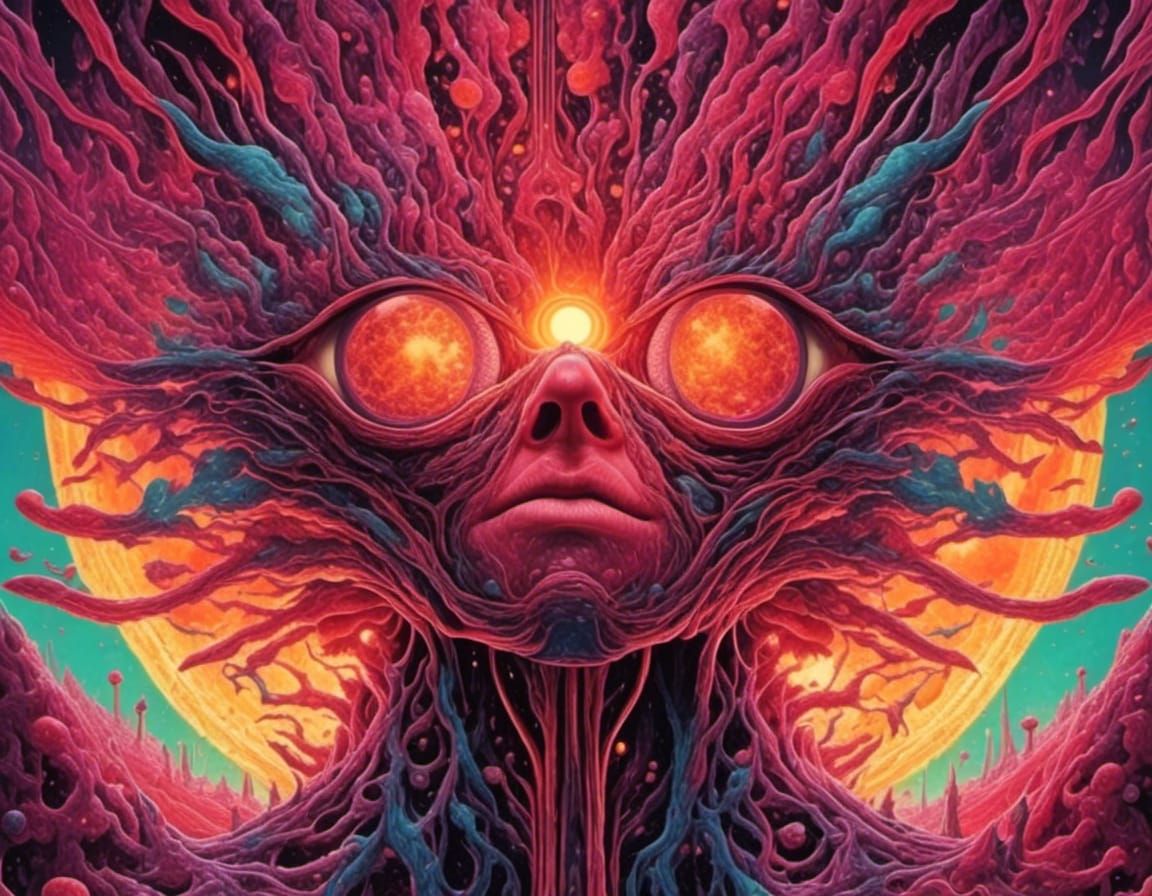 Disturbing 1960s Horror Movie Poster in 8K