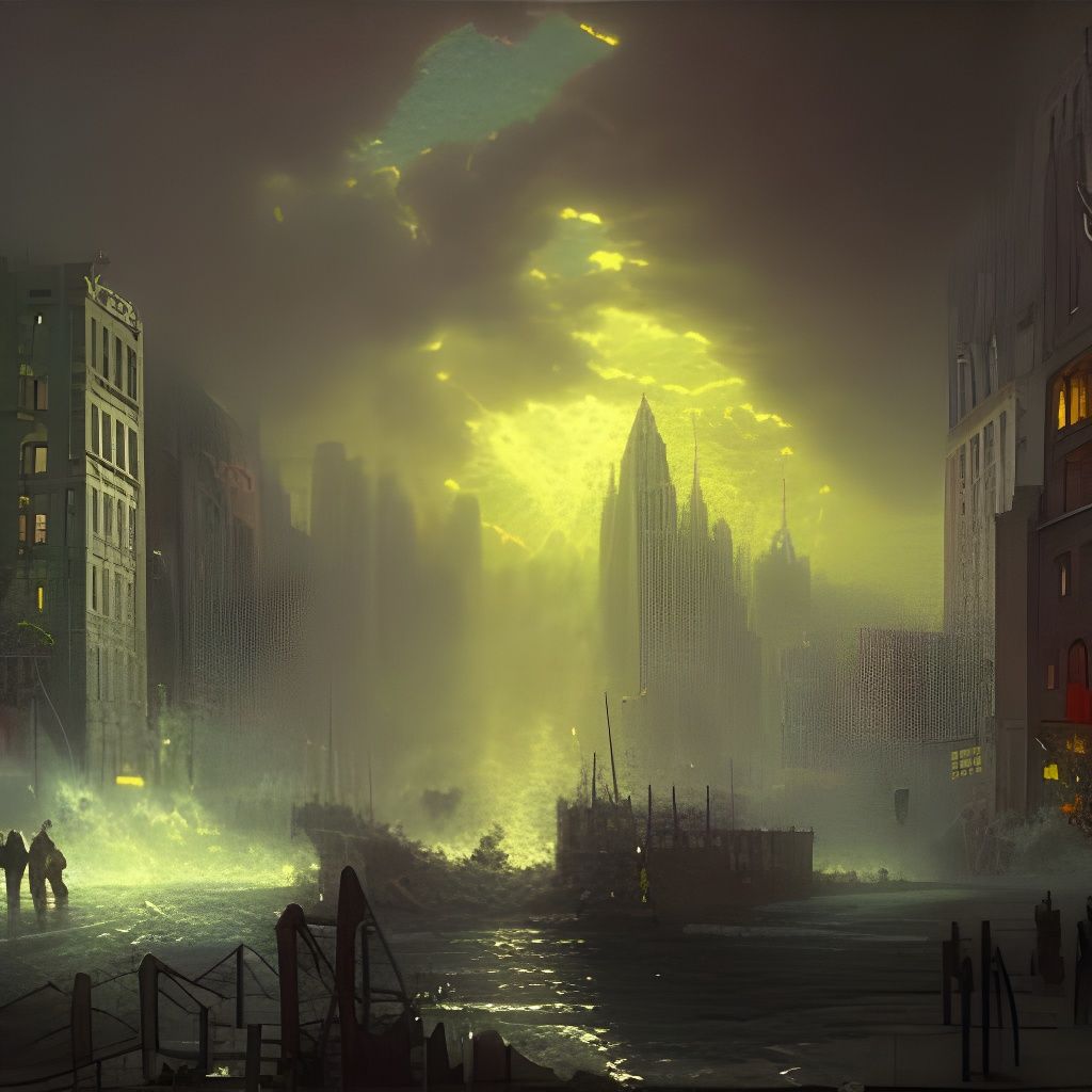 Apocalyptic New York City Concept Art