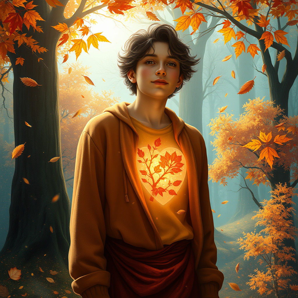 Autumnal Heart: Fantasy Landscape in a Gentle Soul