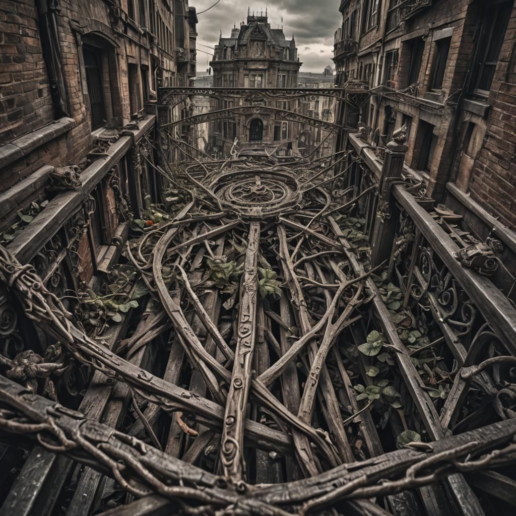 Hyperrealistic Moody Scene with Intricate Details