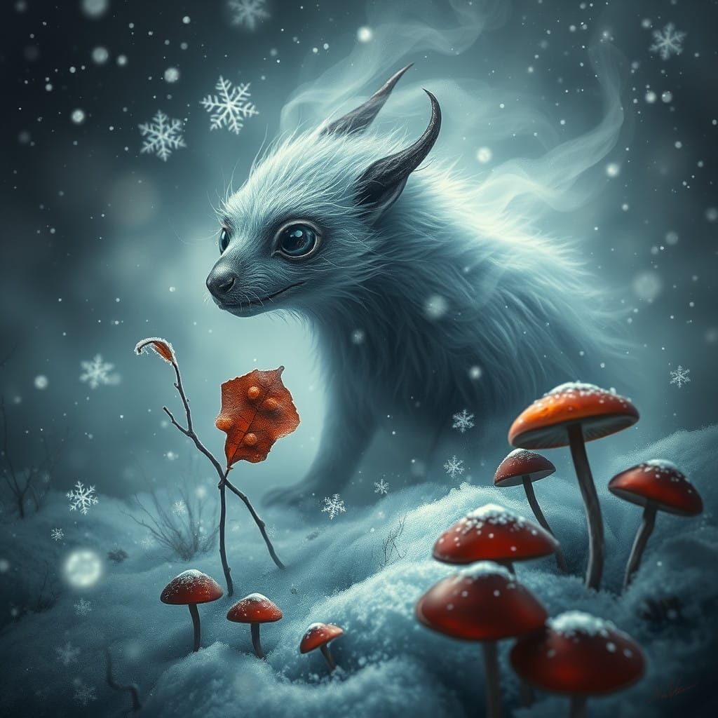 Arctic Creature Emerge from Winter Wonderland