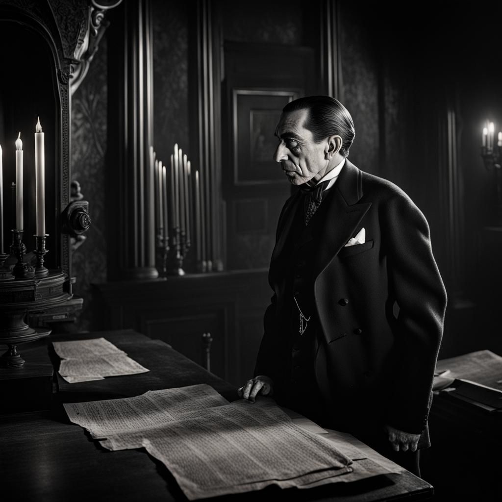 Hyperrealistic Image of Bela Lugosi