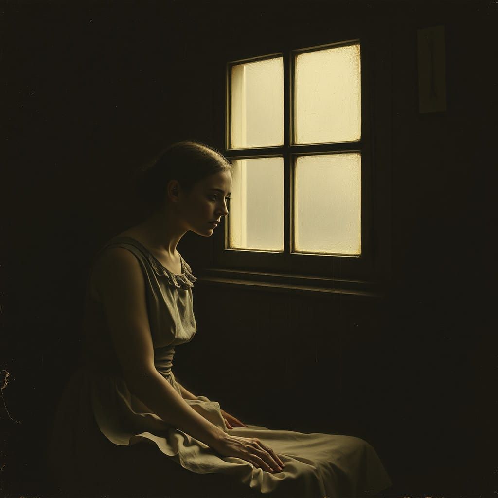 Impressionist Landscape with Rustic Tree and Crumb