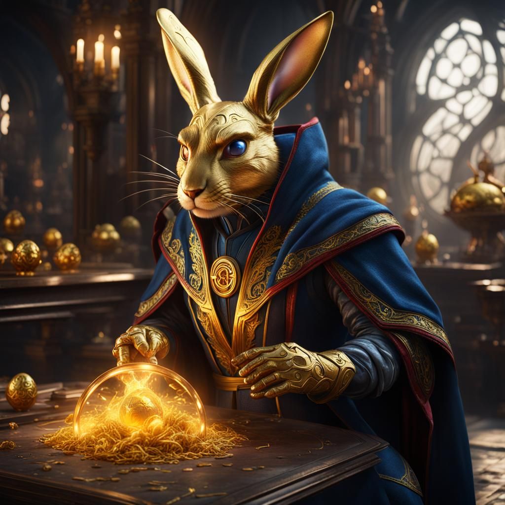 Golden Easter Bunny as Doctor Strange