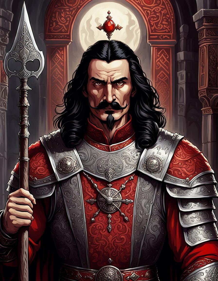 Tarot Card of Vlad: Master of the Spear