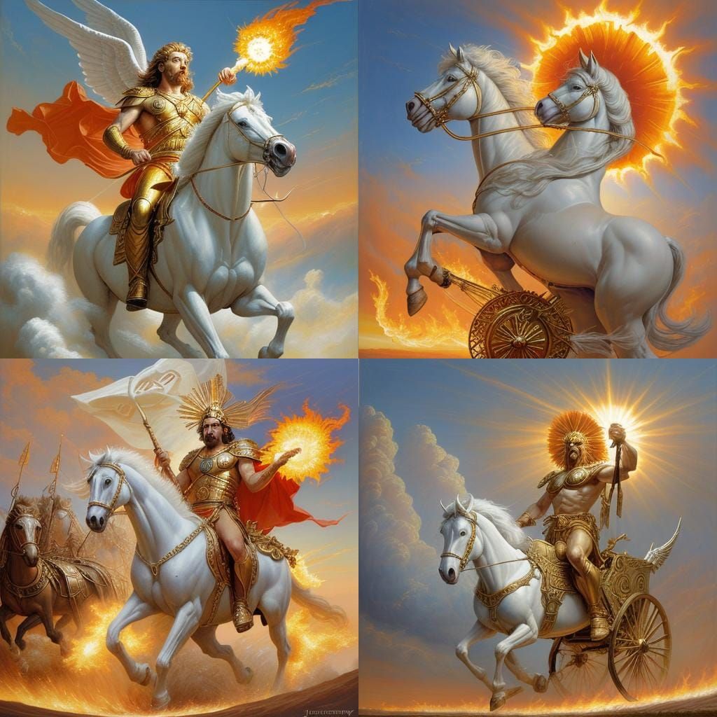 Helios Rides His Fiery Chariot