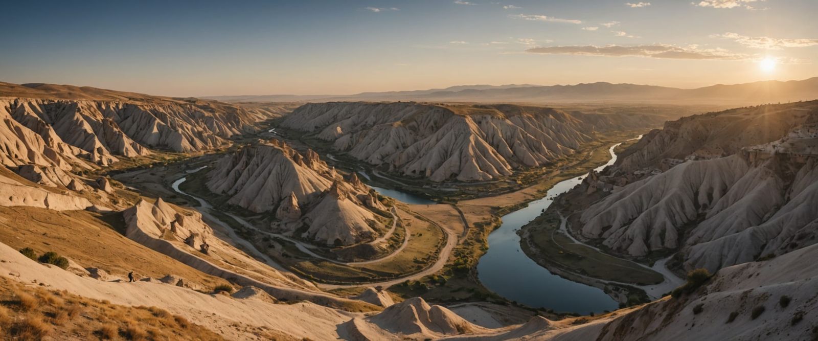 Surreal Cappadocia Sunrise with Arm Emerging