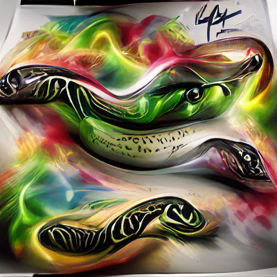 Detailed Snake Head Close-Up