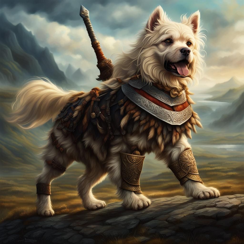 Viking Warrior: West Highland Terrier Hybrid