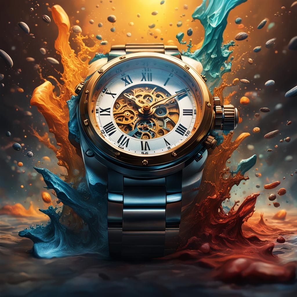 Hyperrealistic Power of Time Concept Art