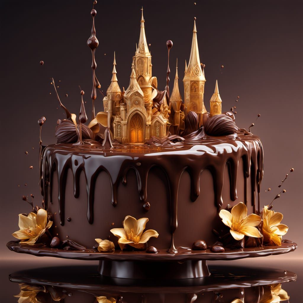 Chocolate Kingdom in Hyper-Realistic Digital Art