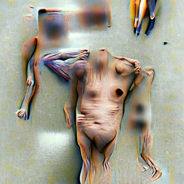 AI Generated Image of Nude Human Figure