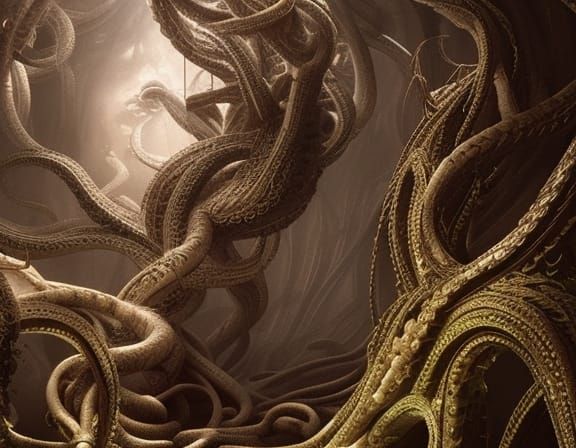 Epic Medusa Digital Matte Painting