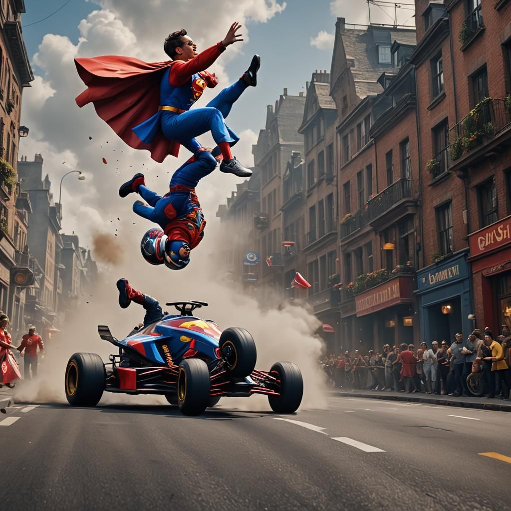 Leclerc and Hamilton in Fantasy Concept Art