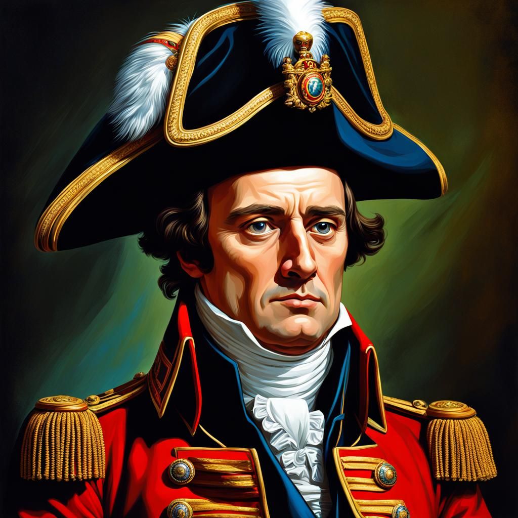 Futuristic Caricature Portrait in Impressionistic Style