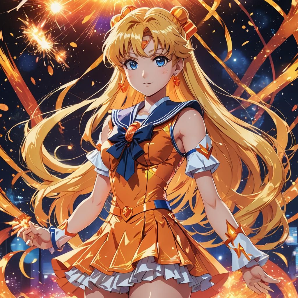 Sailor Venus Anime Idol on Stage, Studio Trigger Style