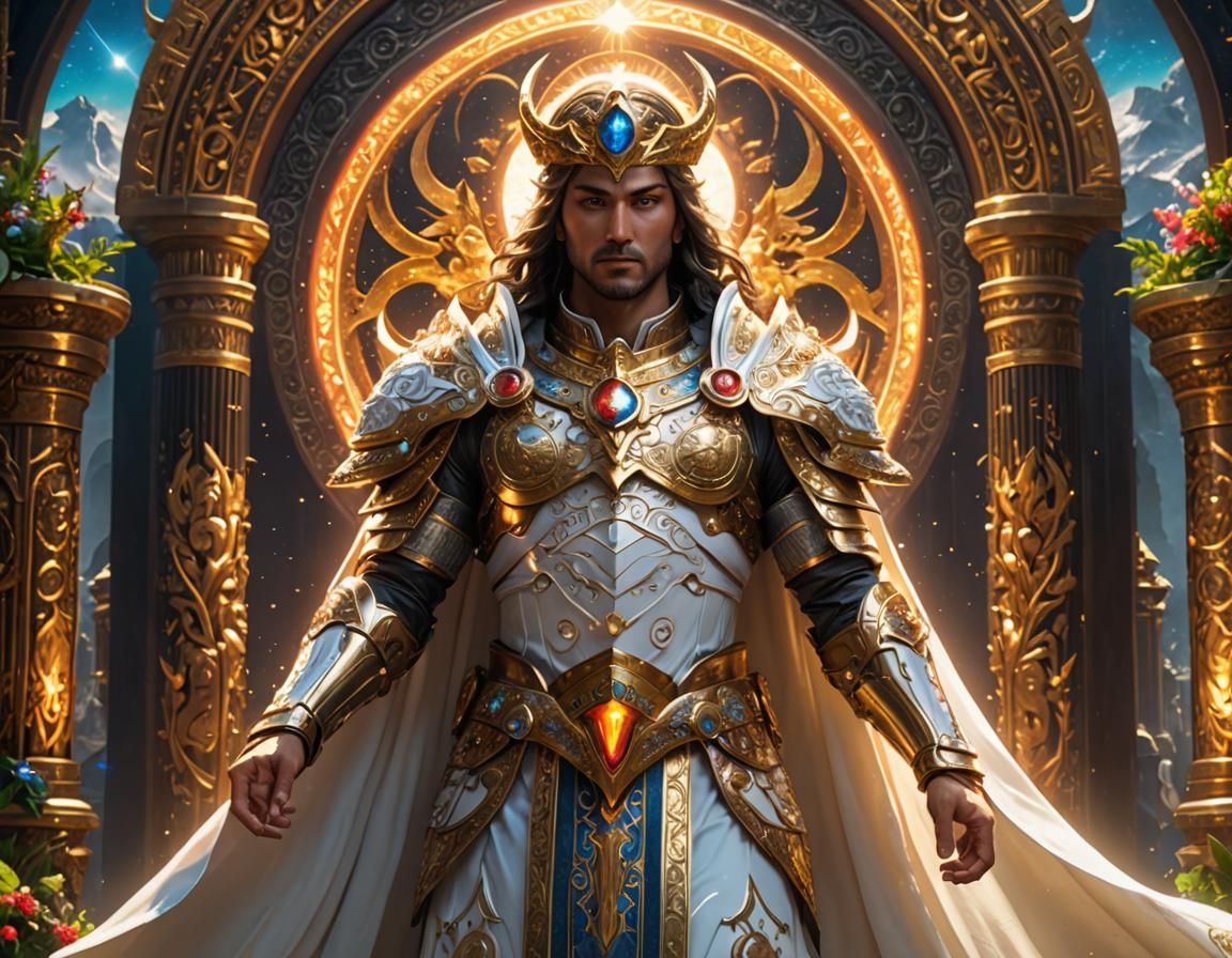 Divine Servant Purifying World with Sacred Light