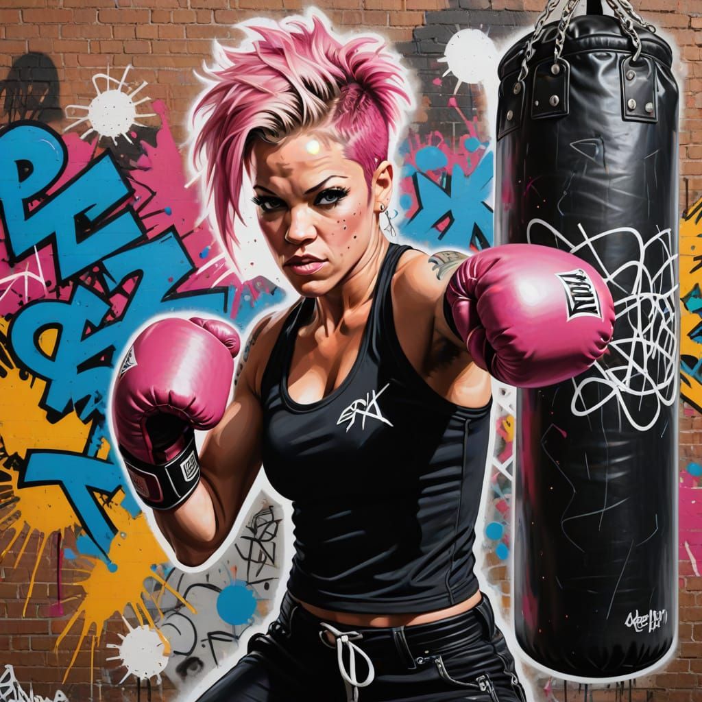 "I can't be without. You're my perfect little punching bag." A.B.Moore alias singer Pink