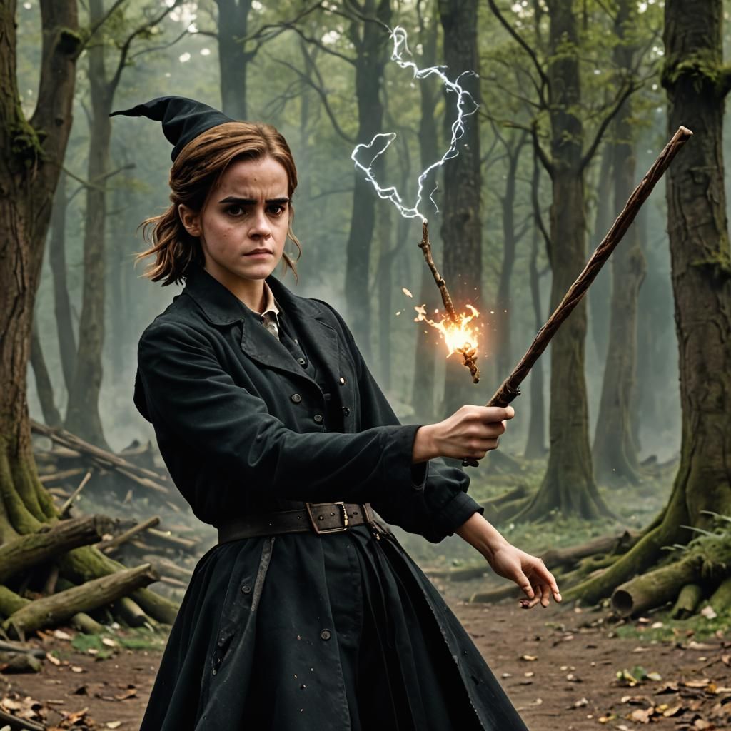 Witch Casting Death Spell Digital Art