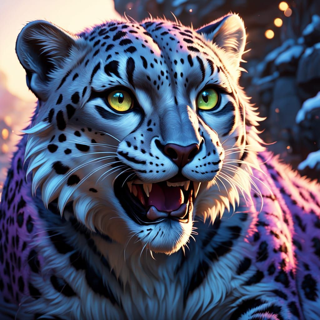 Vibrant Cinematic Portrait in Triadic Hues