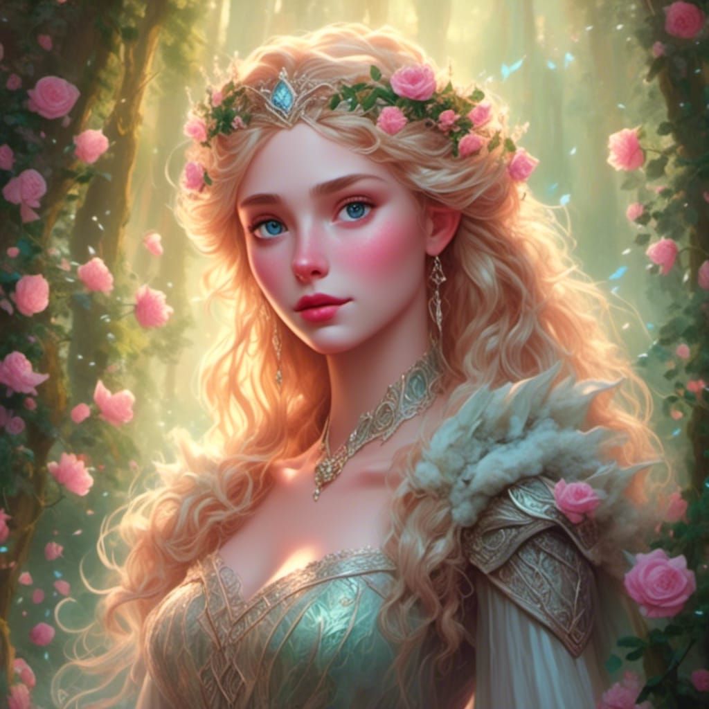 Aurora as Lord of the Rings Elf in Rivendell