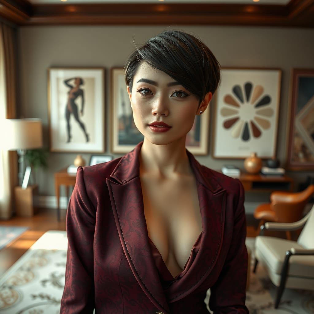 Lingerie-inspired Power Dressing - Alexander McQueen Floral Jacquard Blazer with Satin Plunge Bra