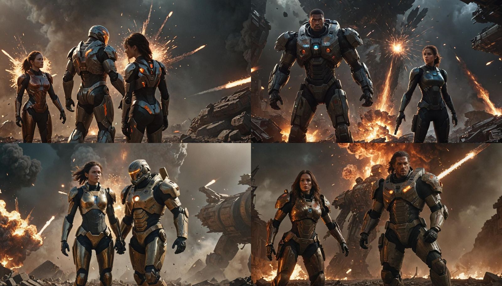 Earth Forces Destroy Galactic Flagship in Fiery Explosion