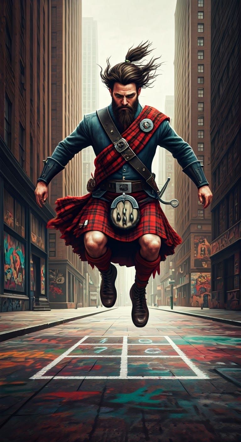 Highland Hopscotch: Urban Street Art Scene