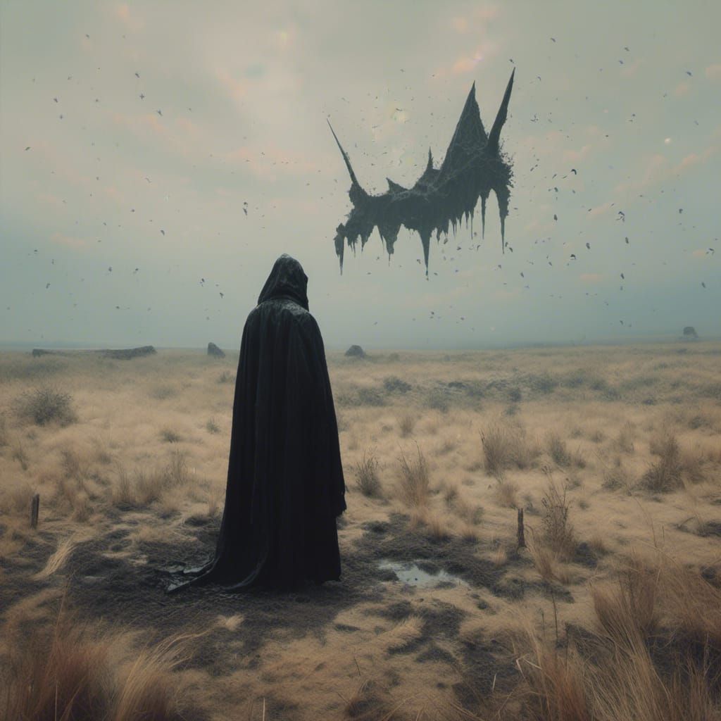 Horrific Demon Cultist in Macabre Style