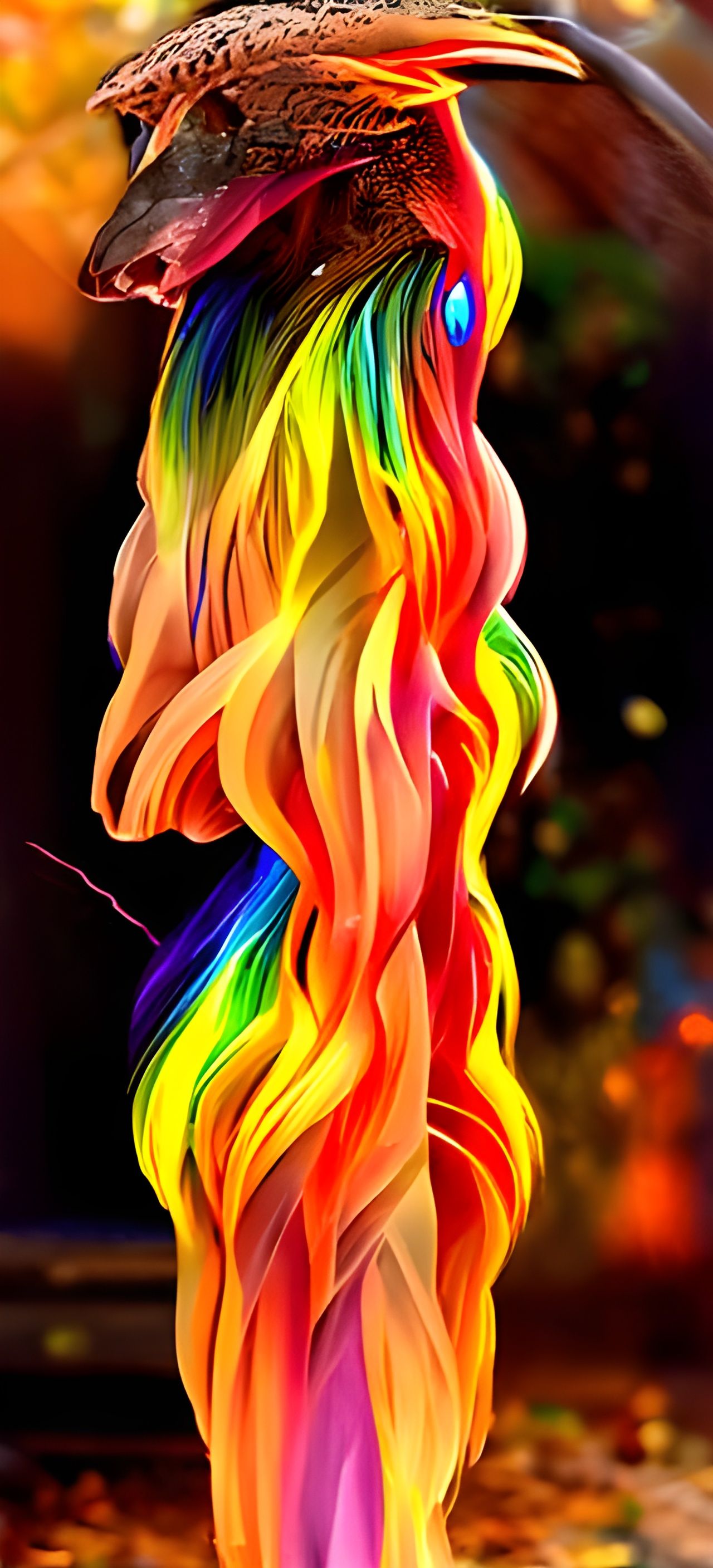 Rainbow Lightning Strikes in Hyperrealism