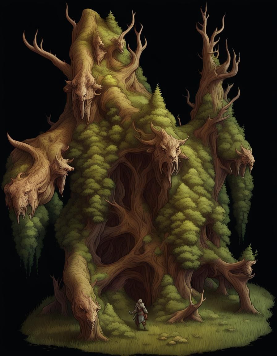 Detailed Ankheg from D&D 5e in Dark Fantasy Art