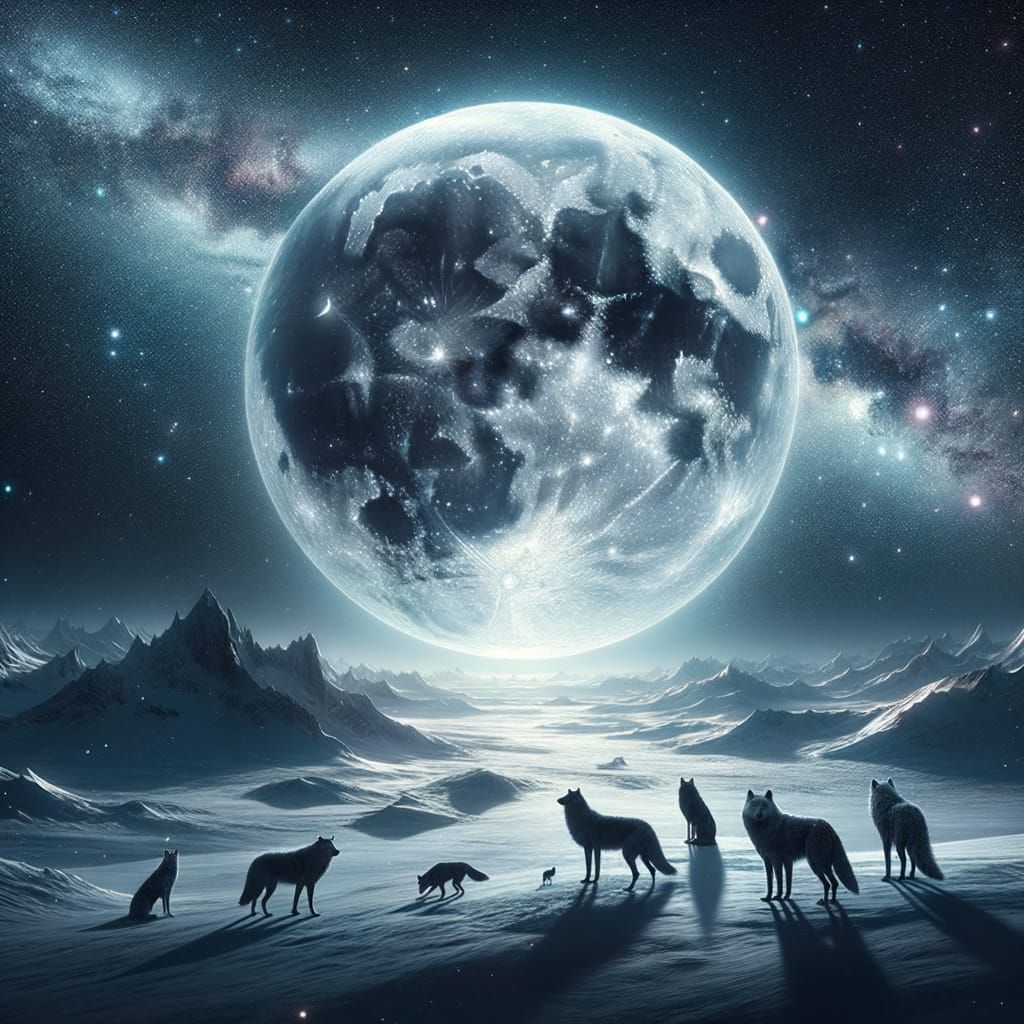 Ethereal Night Sky Panorama in Impressive Artistic Style