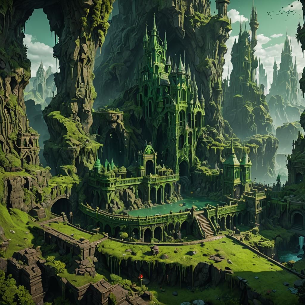 Underground Kingdom: Detailed Matte Painting in Unreal Engin...