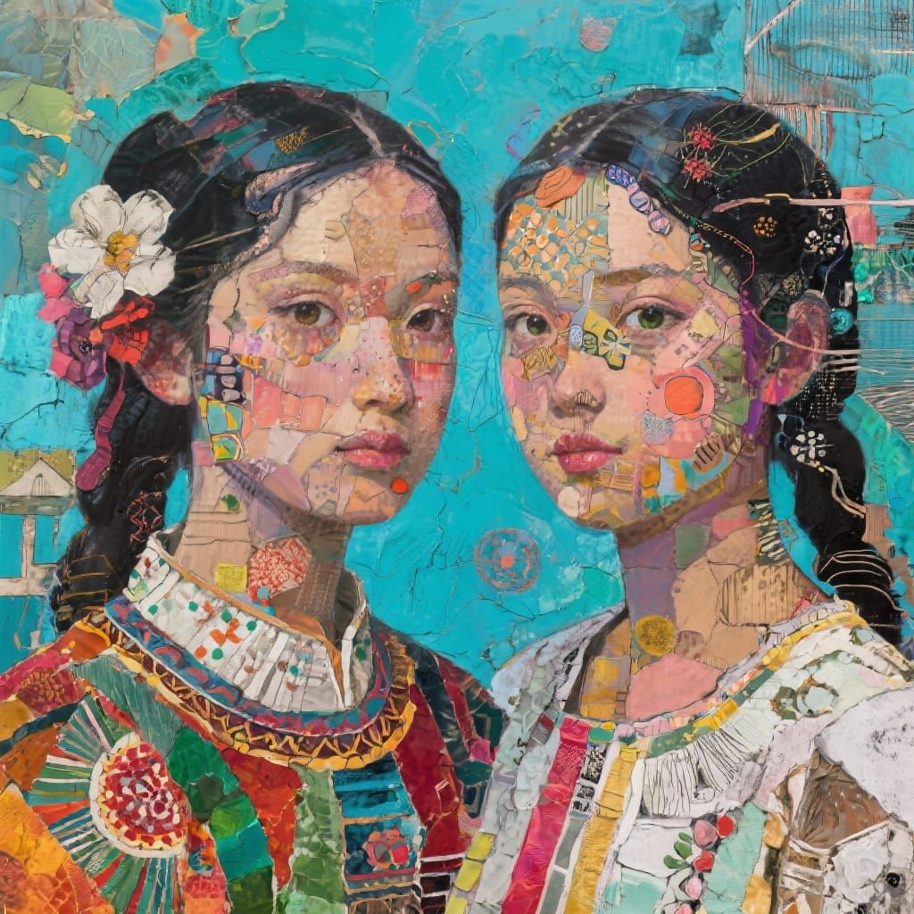 Mixed Media Art: Two Sisters in Traditional and Experimental...