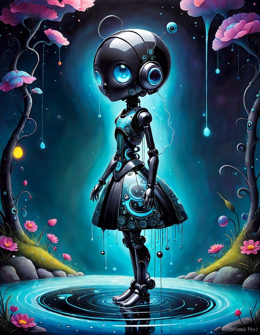 It drips from me, like the darkness.