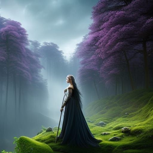 Evil Taylor Swift as a Magical Warrior