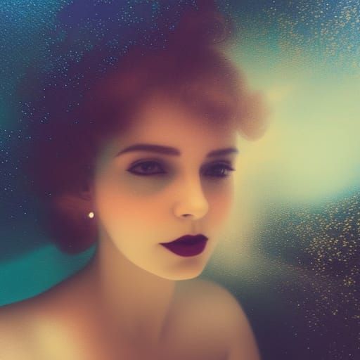 Gibson Girl Selfie in Steampunk Dreamscape