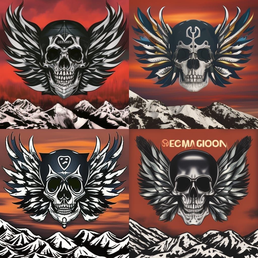 Frog Skeleton Dances in Cyberpunk Flames