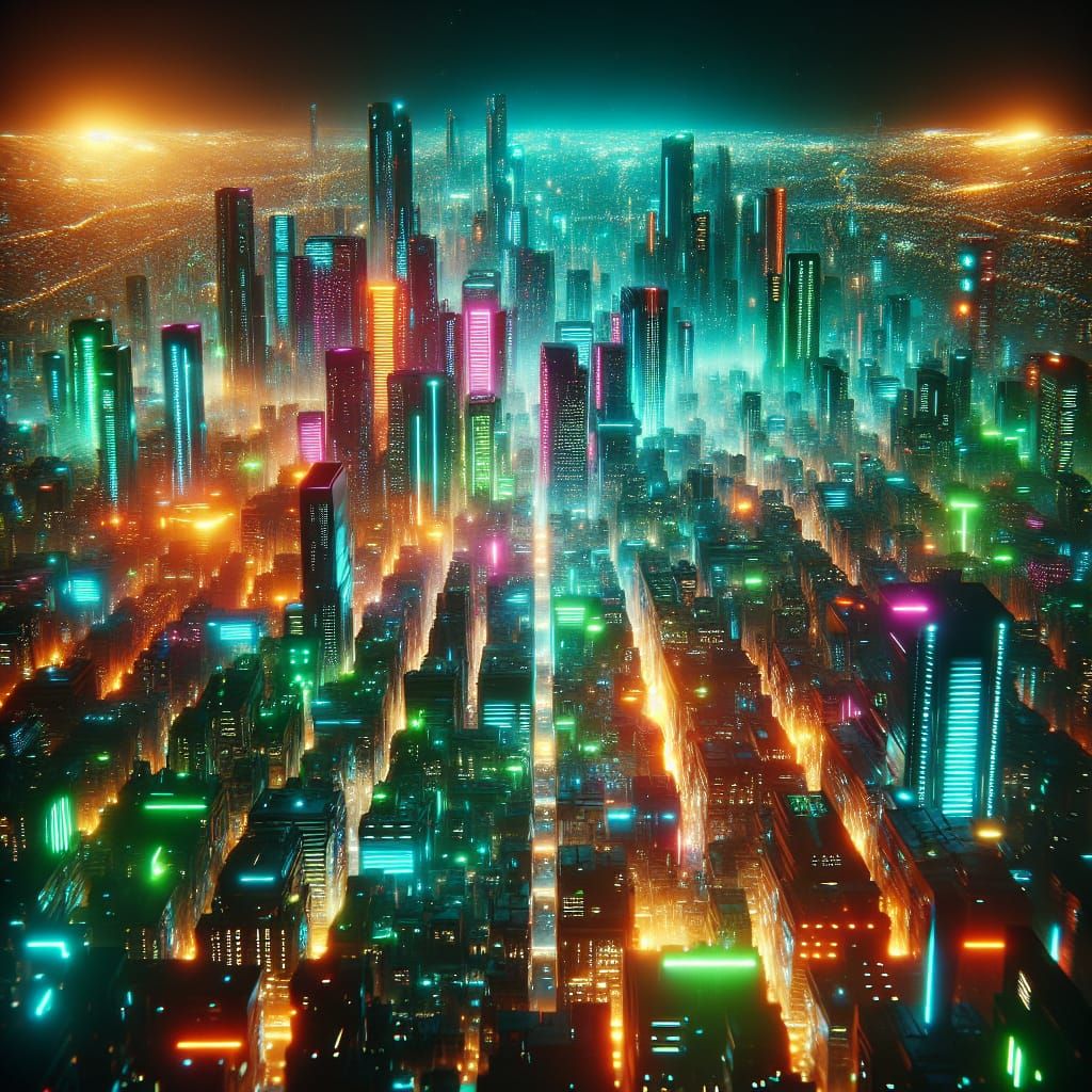 Cyberpunk city
