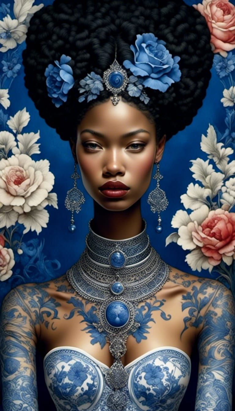 ‘The Girl with the Delft Blue tattoo’ © UnitedStatesOfDaan 2024