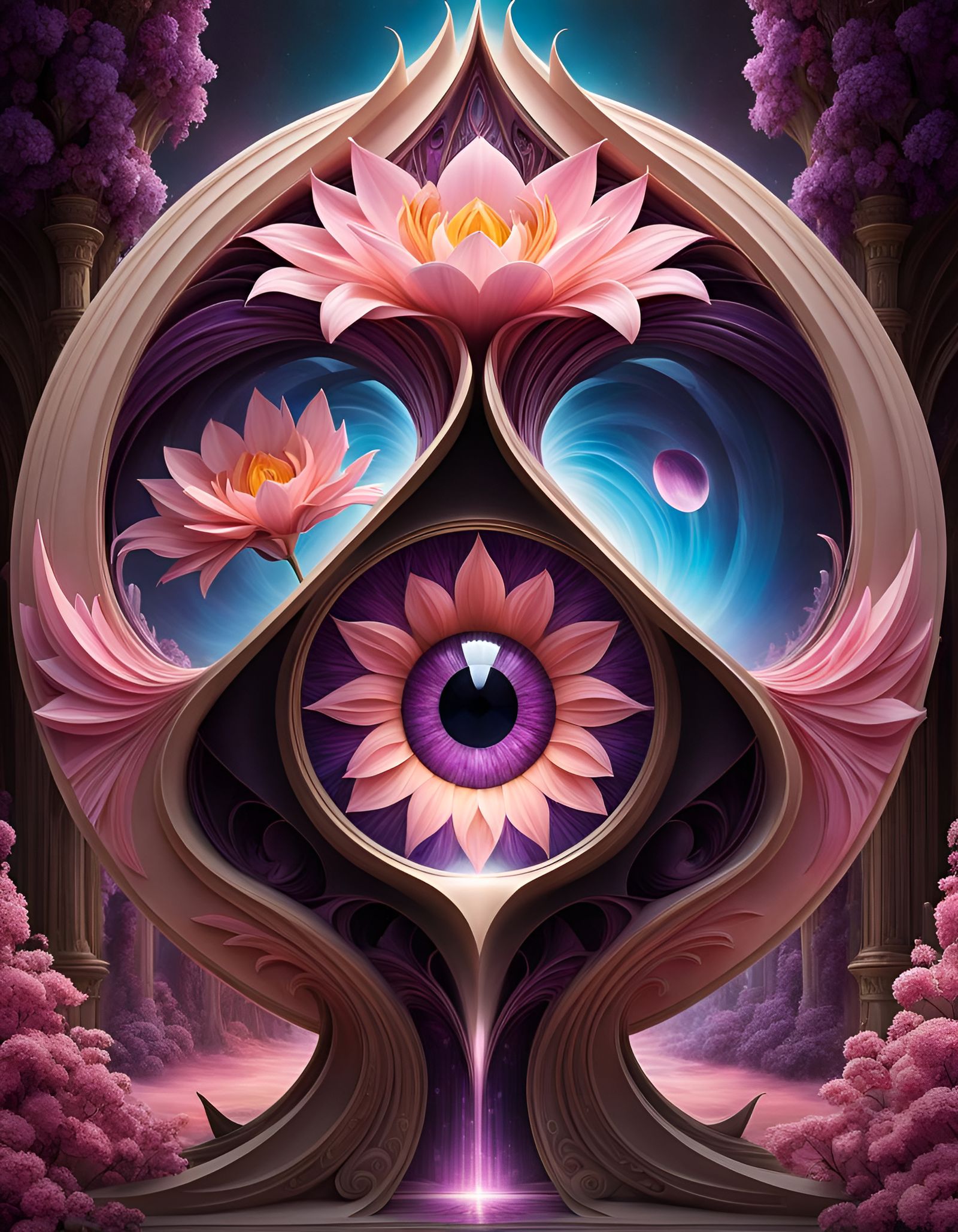 Magical Floral Portal to Another World